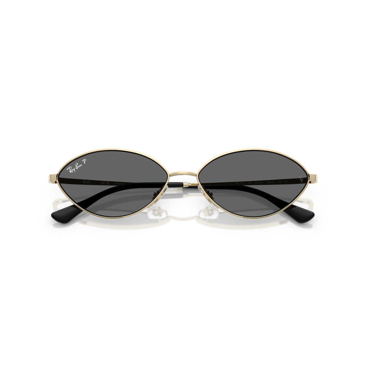 Ray-Ban Kai akiniai | Polarised | Pale Gold - Dark Grey