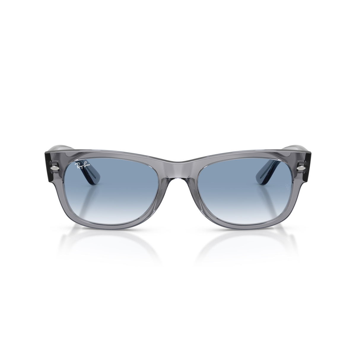 Ray-Ban Mega Wayfarer II akiniai | Grey - Clear Gradient Blue
