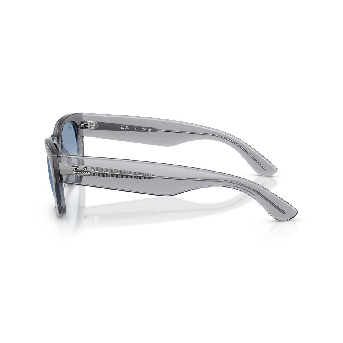 Ray-Ban Mega Wayfarer II akiniai | Grey - Clear Gradient Blue