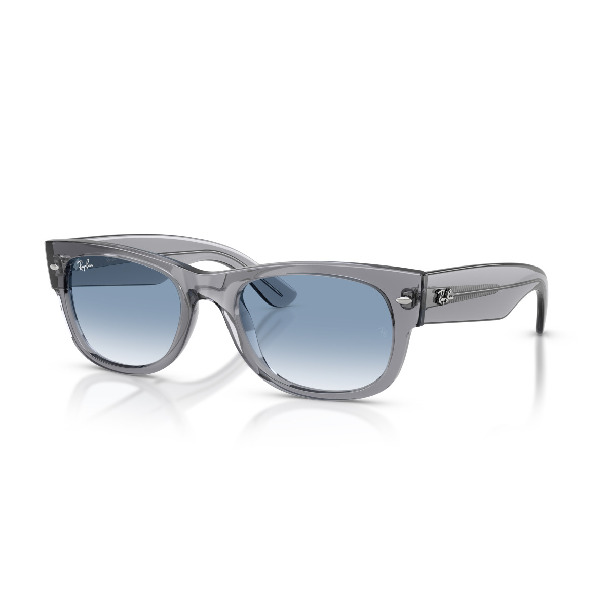 Ray-Ban Mega Wayfarer II akiniai | Grey - Clear Gradient Blue