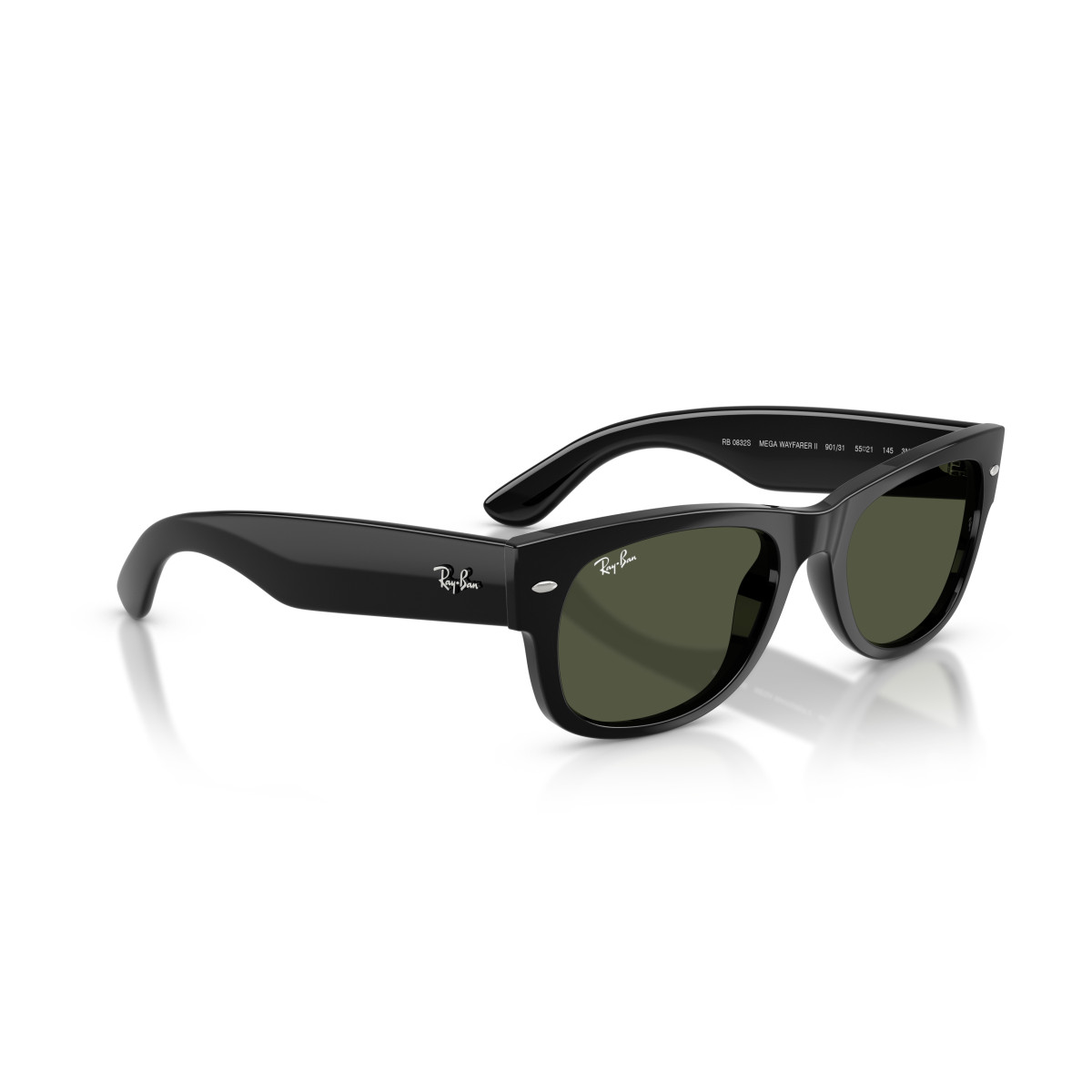 Ray-Ban Mega Wayfarer II akiniai | Black - Green