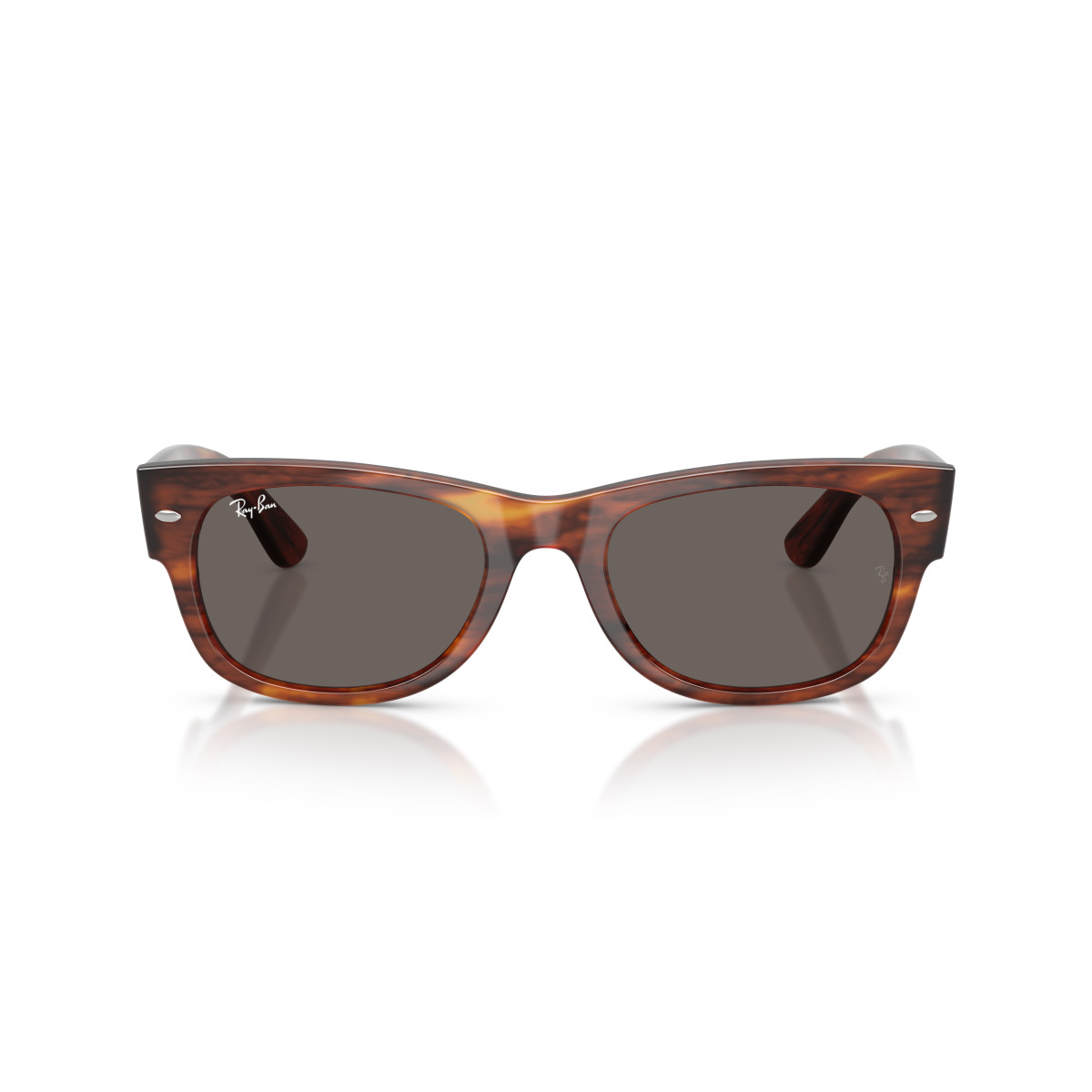 Ray-Ban Mega Wayfarer II akiniai | Striped Havana - Dark Grey
