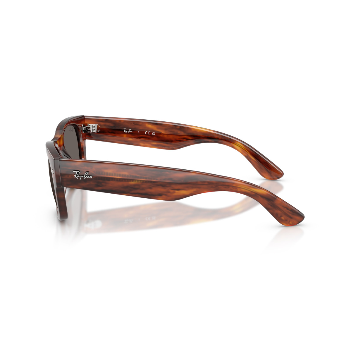 Ray-Ban Mega Wayfarer II akiniai | Striped Havana - Dark Grey