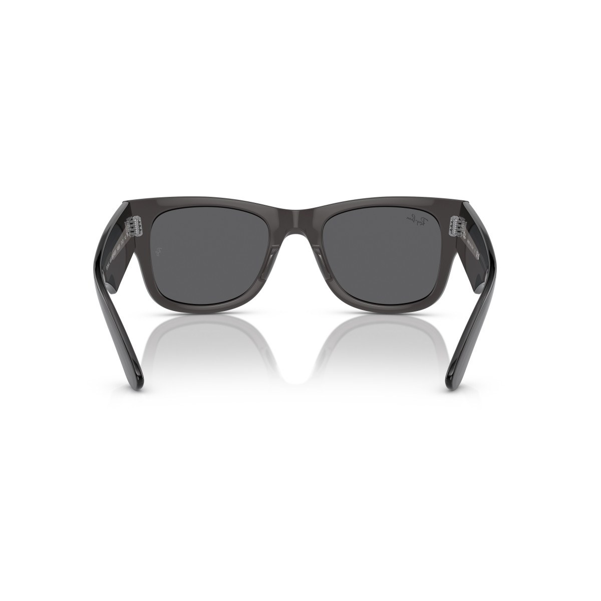 Ray-Ban Mega Wayfarer Sunglasses | Transparent Black - Dark Grey