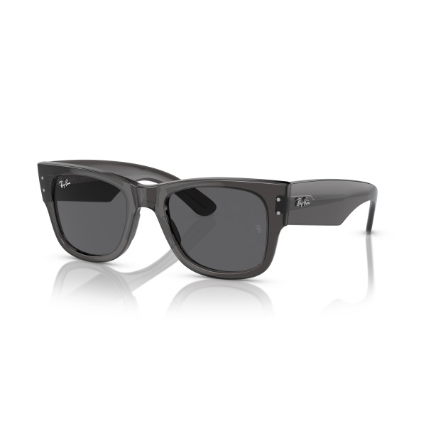 Ray-Ban Mega Wayfarer akiniai | Transparent Black - Dark Grey