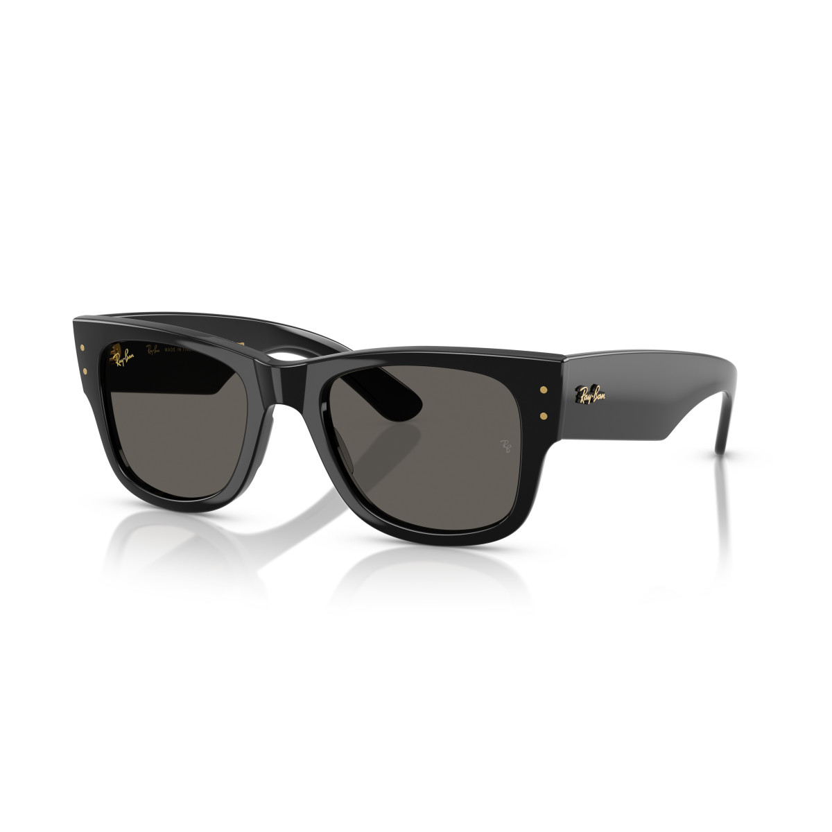 Ray-Ban Mega Wayfarer akiniai | A$AP ROCKY Collection: Black Out | Black - Ultra Blue