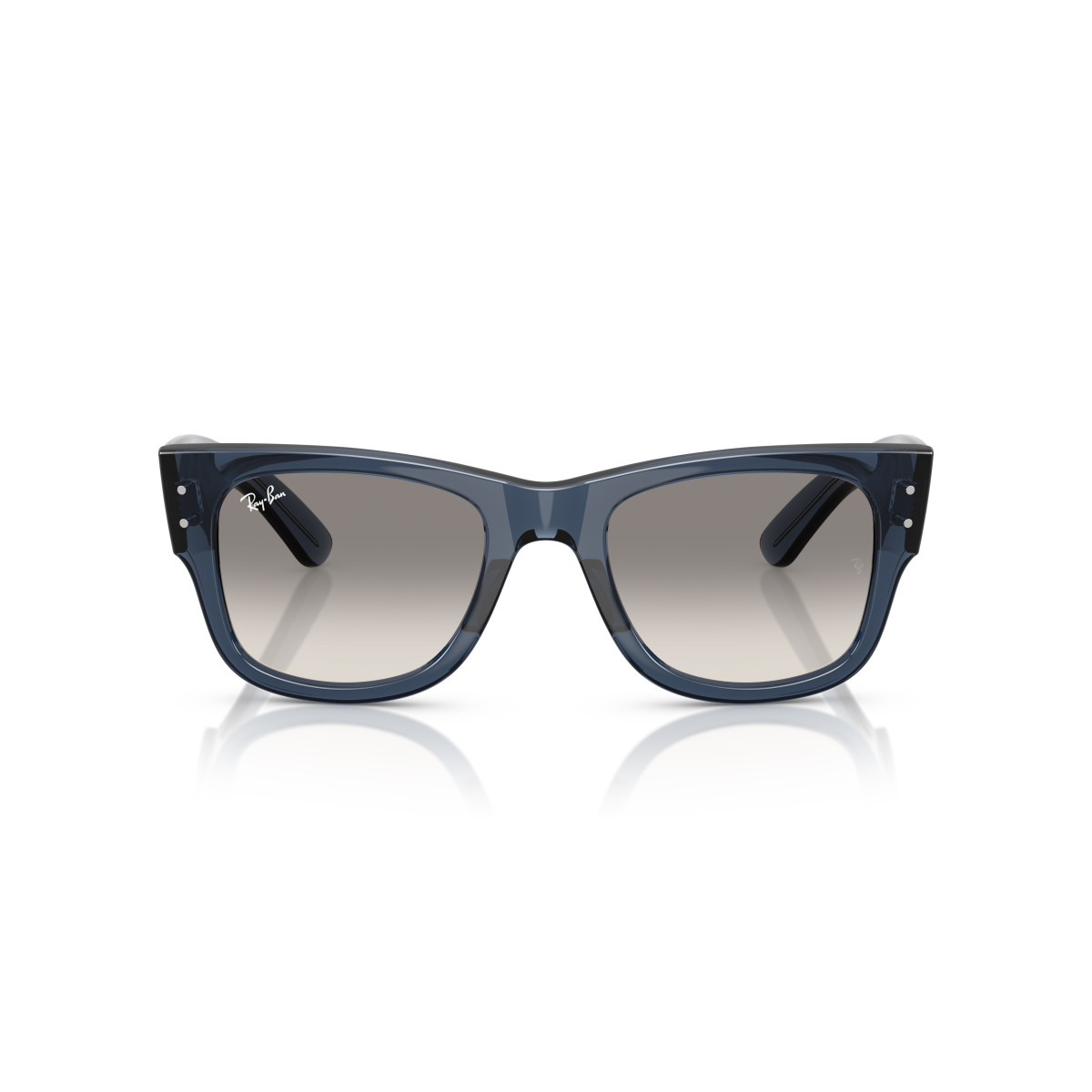 Ray-Ban Mega Wayfarer akiniai | Transparent Dark Grey - Clear Gradient Grey
