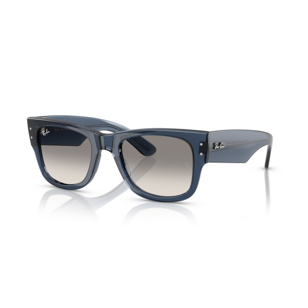 Ray-Ban Mega Wayfarer akiniai | Transparent Dark Grey - Clear Gradient Grey
