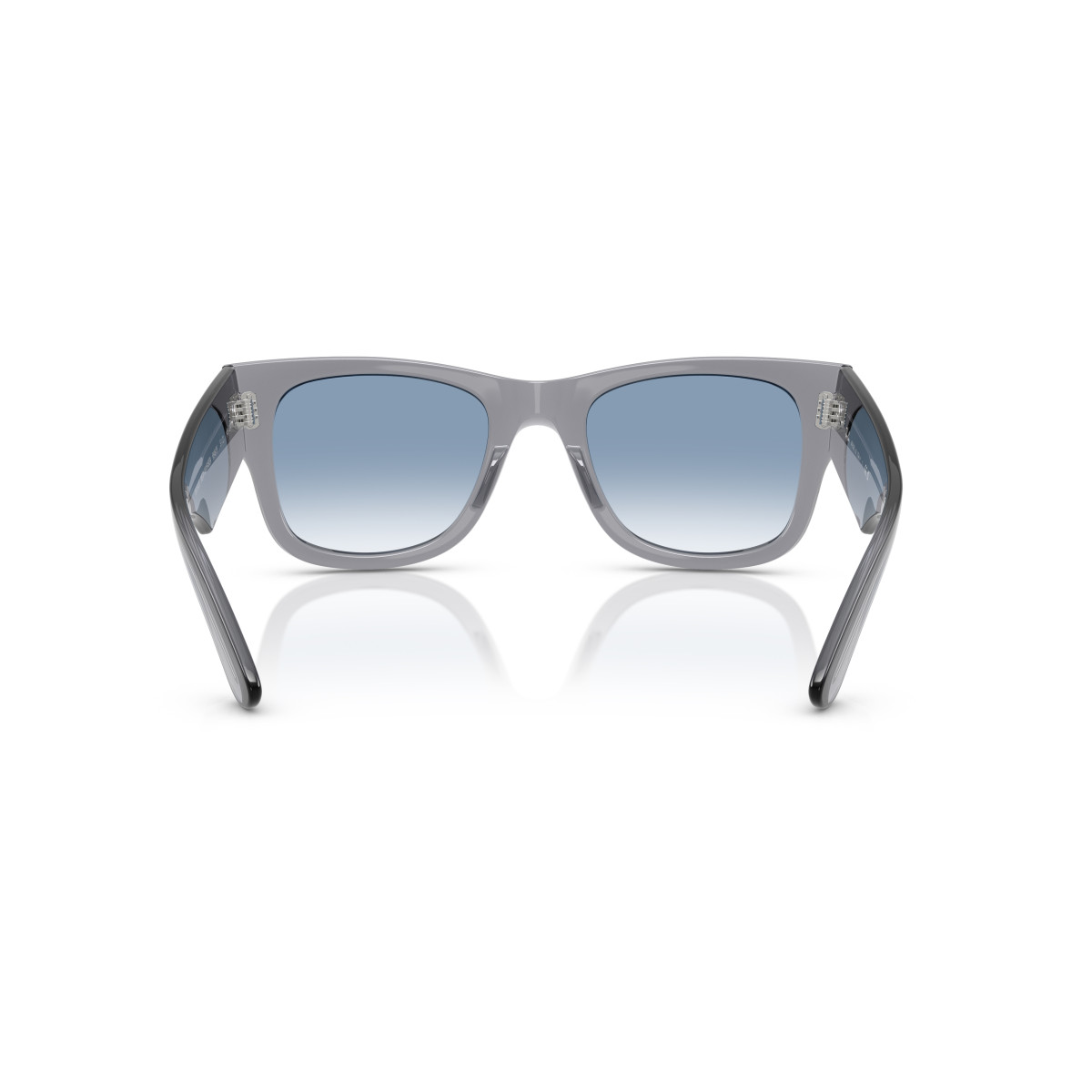 Ray-Ban Mega Wayfarer akiniai | Transparent Grey - Clear Gradient Blue