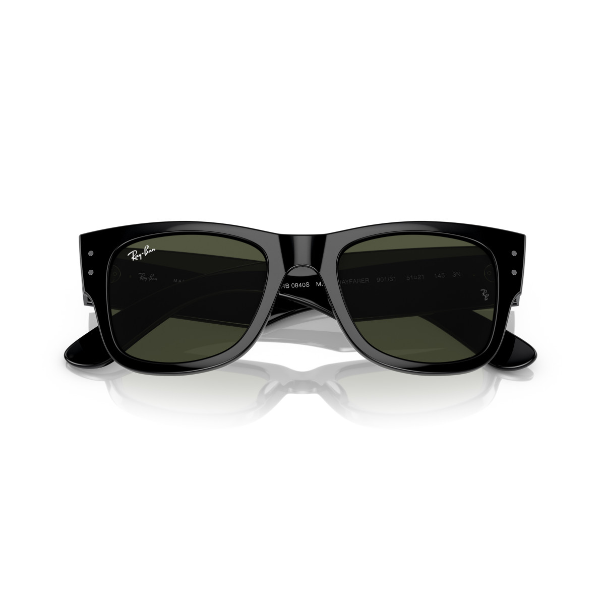 Ray-Ban Mega Wayfarer Sunglasses | Black - Green
