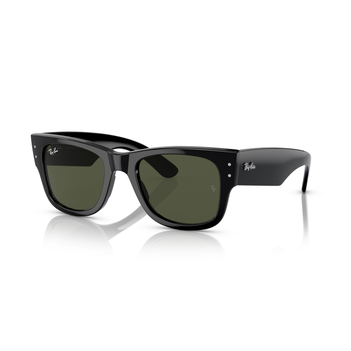 Ray-Ban Mega Wayfarer Sunglasses | Black - Green