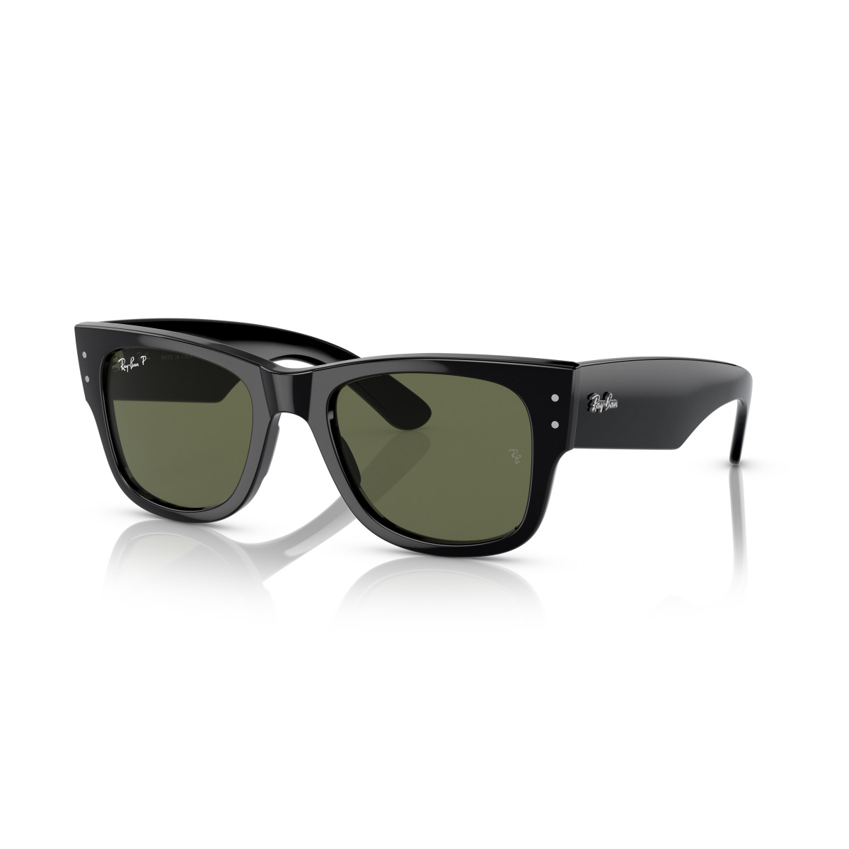 Ray-Ban Mega Wayfarer akiniai | Polarized | Black - Green