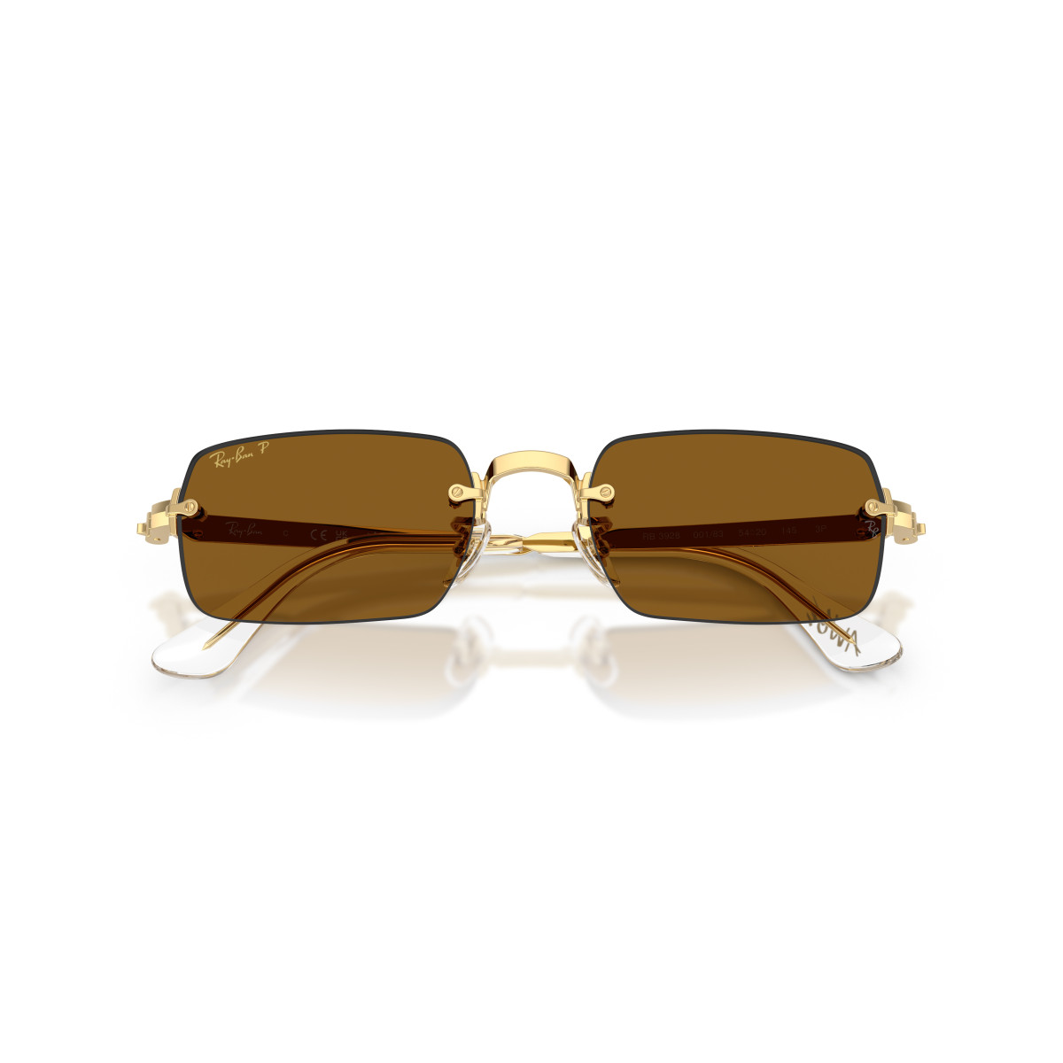 Ray-Ban RB3928 By A$AP Rocky akiniai | Polarized | Arista Gold - Dark Brown