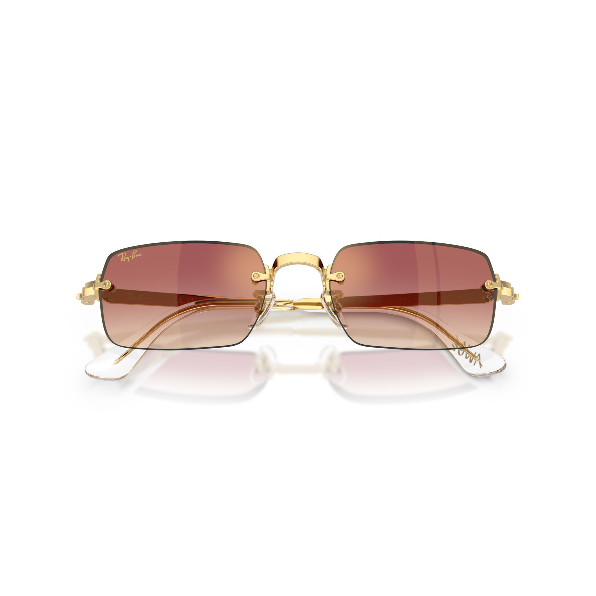 Ray-Ban RB3928 By A$AP Rocky akiniai | Arista Gold - Clear Gradient Dark Violet