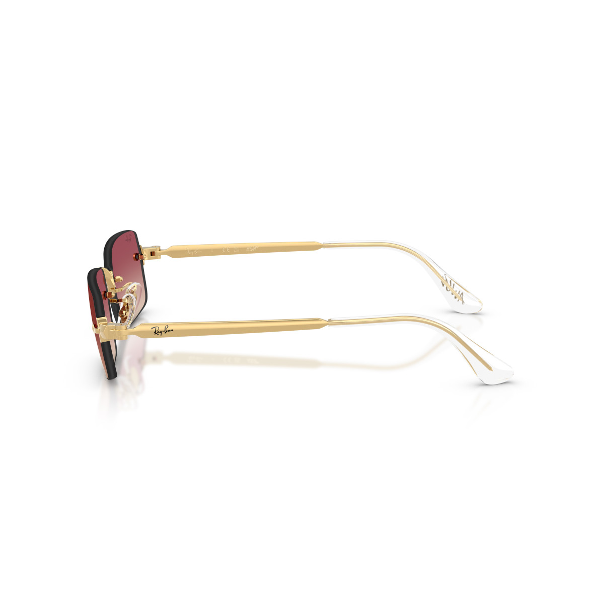 Ray-Ban RB3928 By A$AP Rocky akiniai | Arista Gold - Clear Gradient Dark Violet