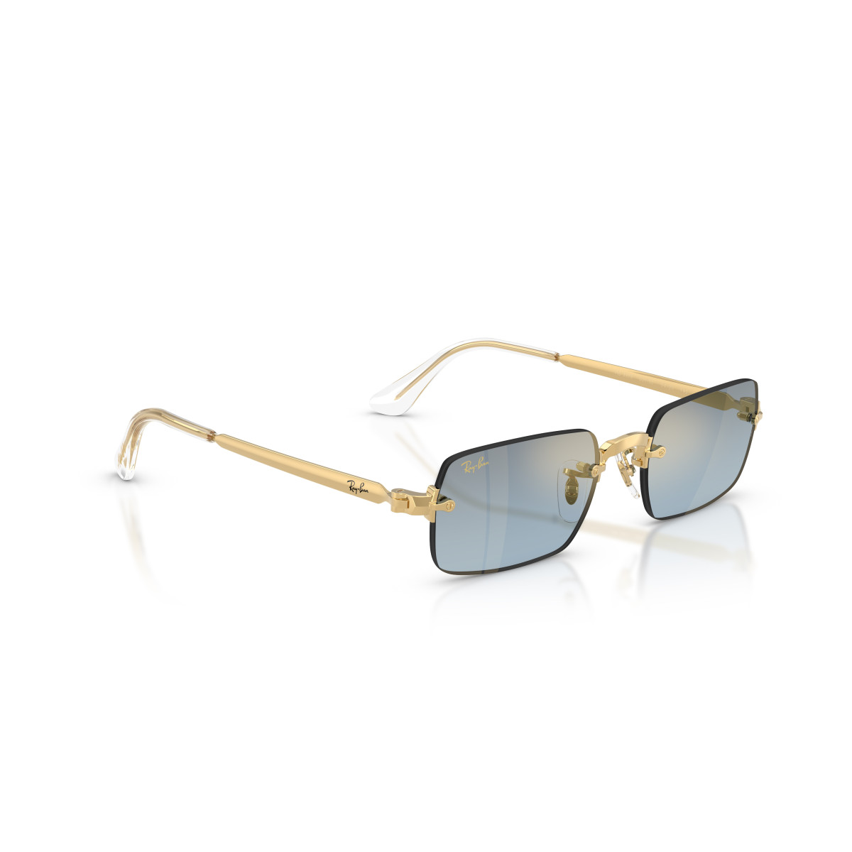 Ray-Ban RB3928 By A$AP Rocky akiniai | Arista Gold - Blue Gradient Dark Grey