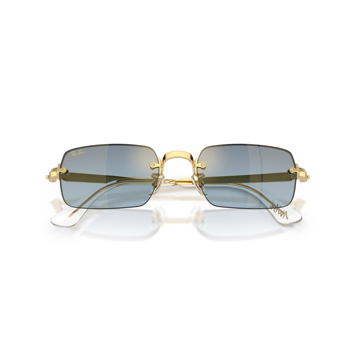 Ray-Ban RB3928 By A$AP Rocky akiniai | Arista Gold - Blue Gradient Dark Grey