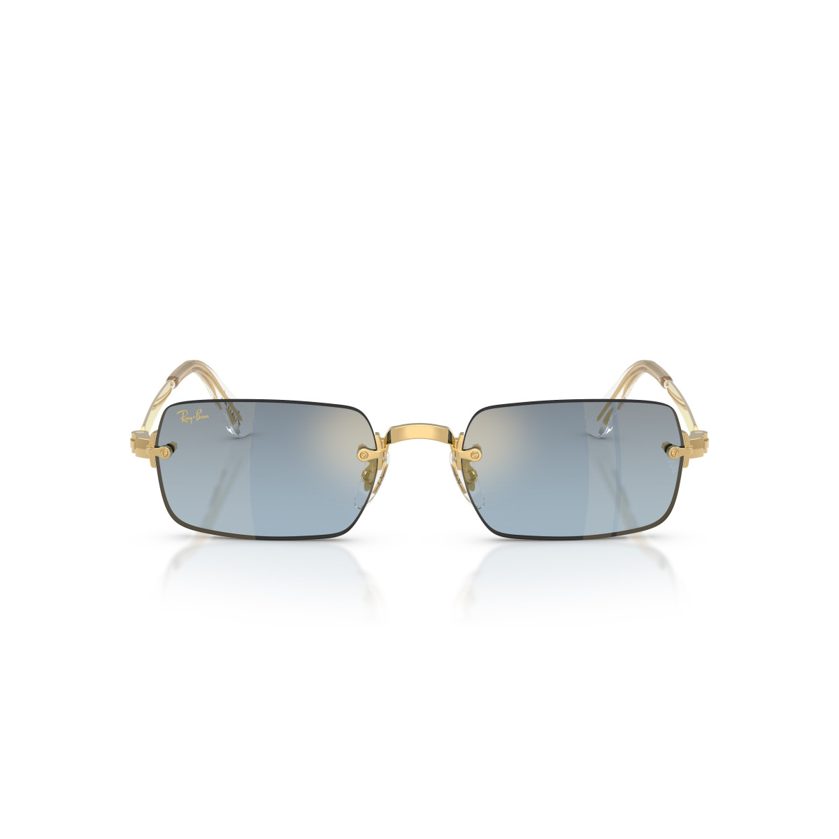 Ray-Ban RB3928 By A$AP Rocky akiniai | Arista Gold - Blue Gradient Dark Grey