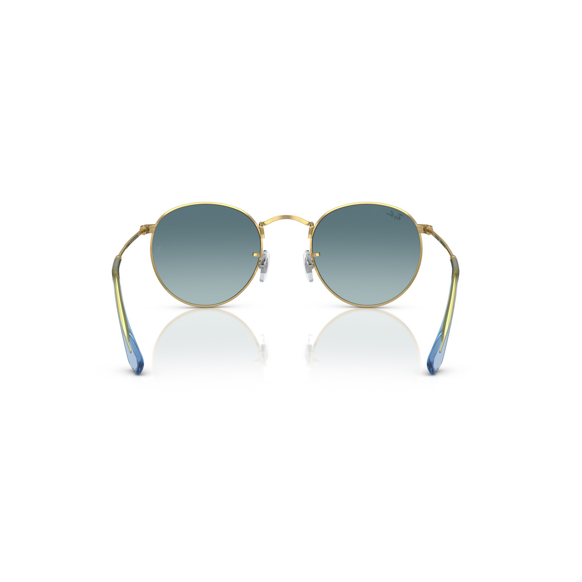 Ray-Ban Round Metal Small Sunglasses | Gold - Blue