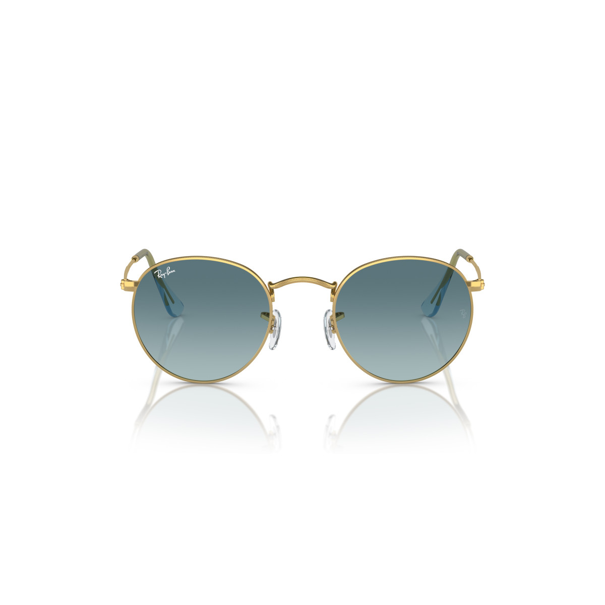 Ray-Ban Round Metal Small Sunglasses | Gold - Blue