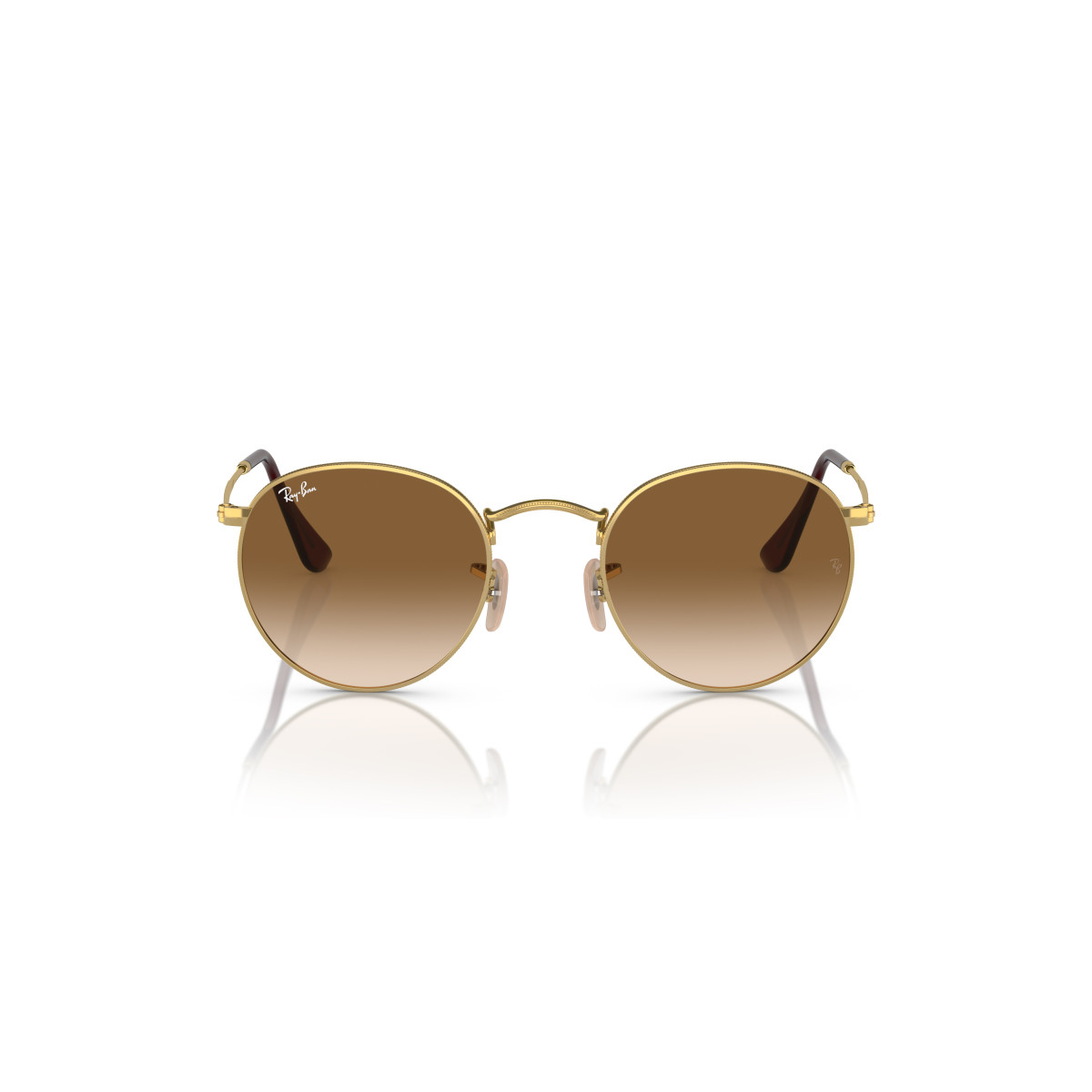 Ray-Ban Round Metal Small Sunglasses | Gold - Brown
