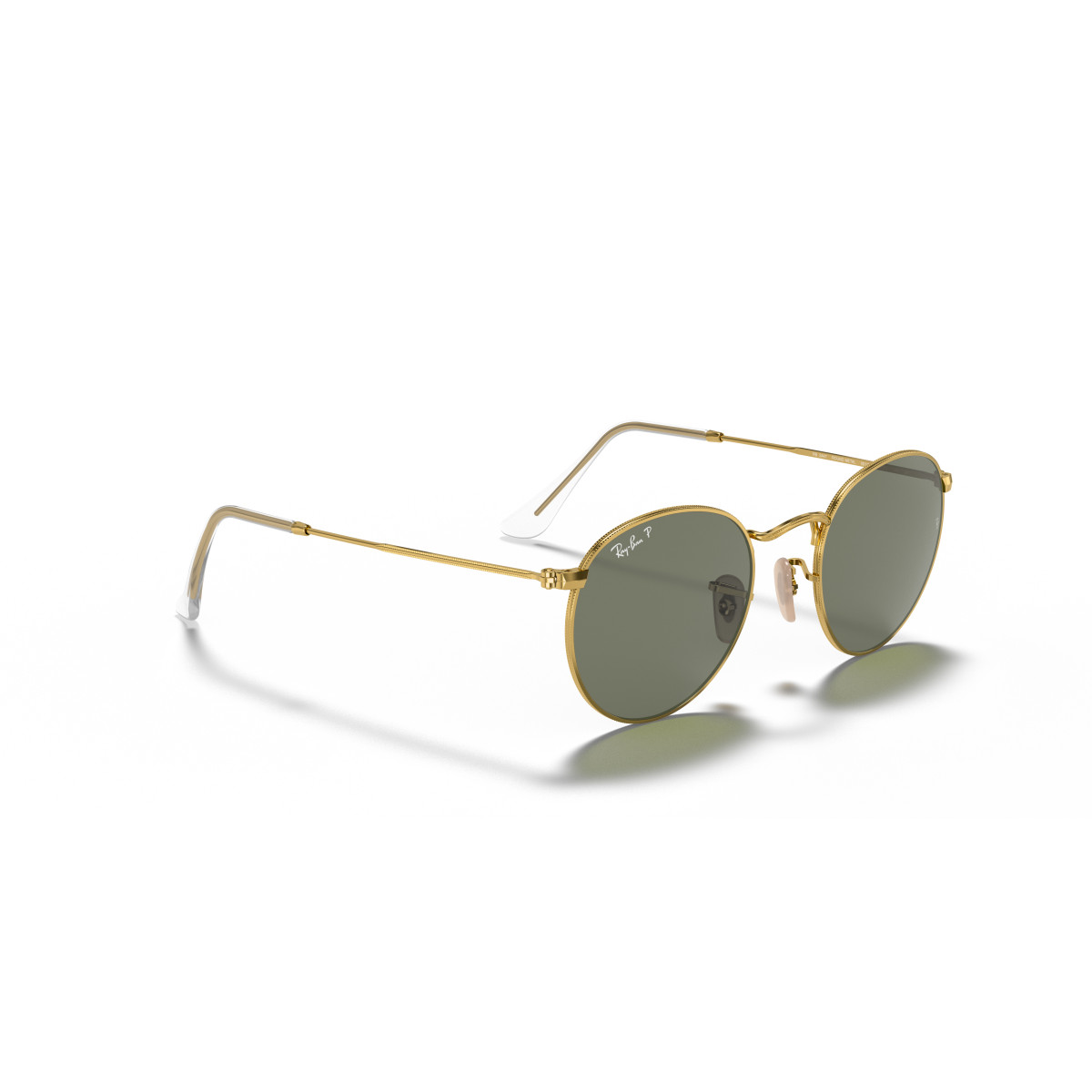 Ray-Ban Round Metal Small akiniai | Polarised | Arista Gold - G-15 Green