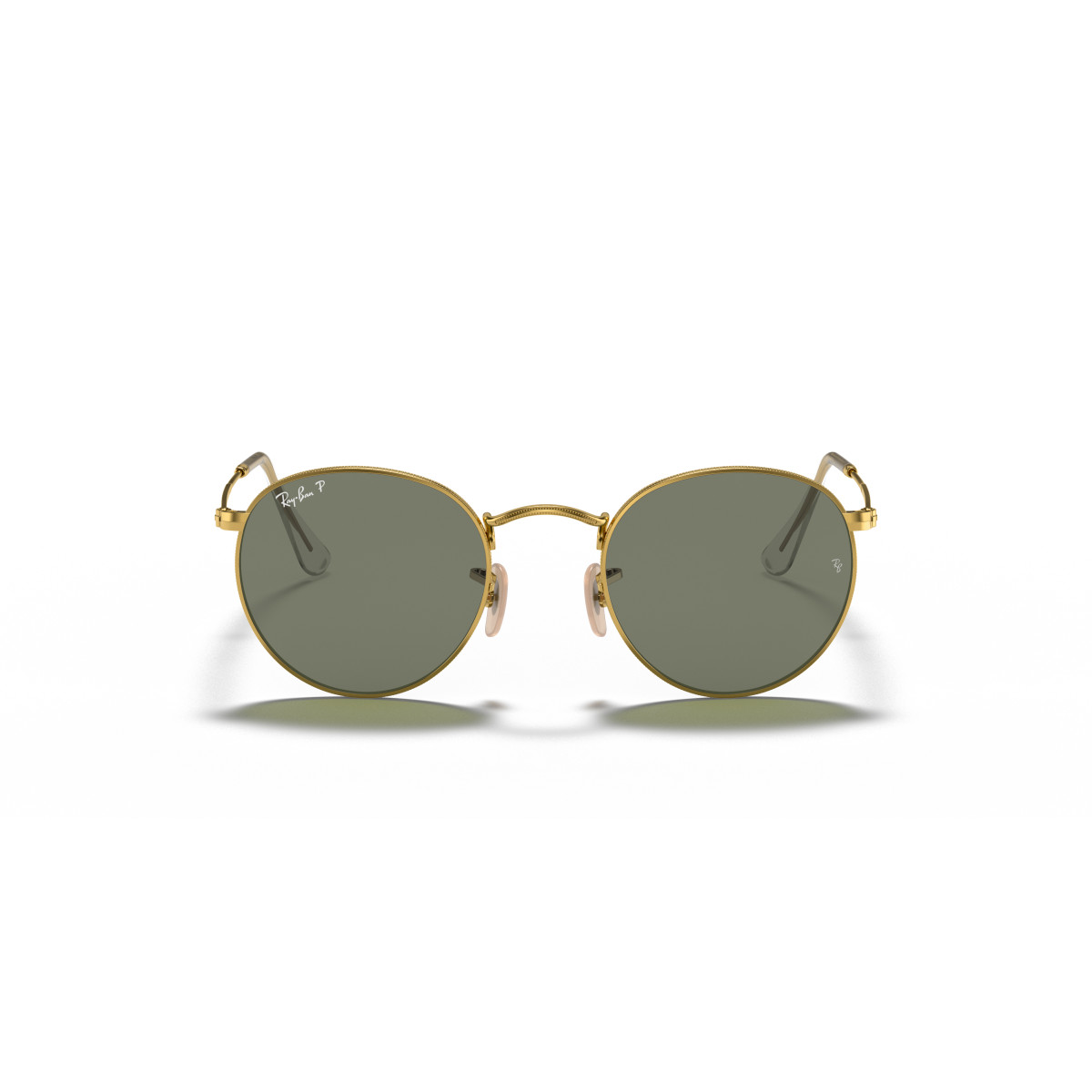 Ray-Ban Round Metal Small akiniai | Polarised | Arista Gold - G-15 Green
