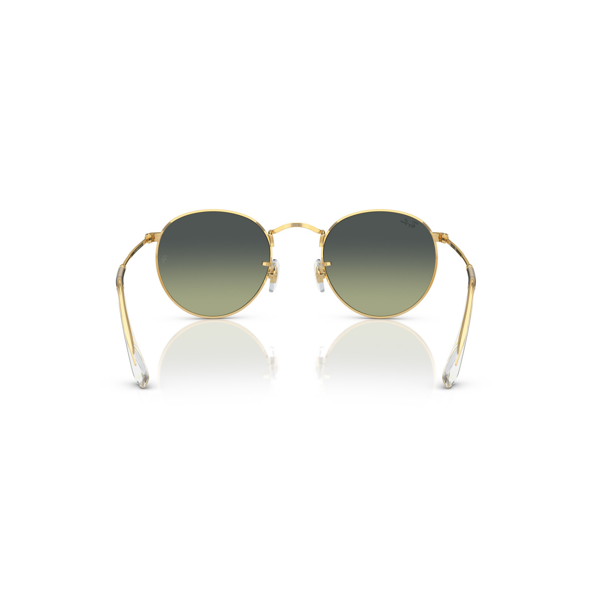 Ray-Ban Round Metal Small akiniai | Arista Gold - Green Vintage