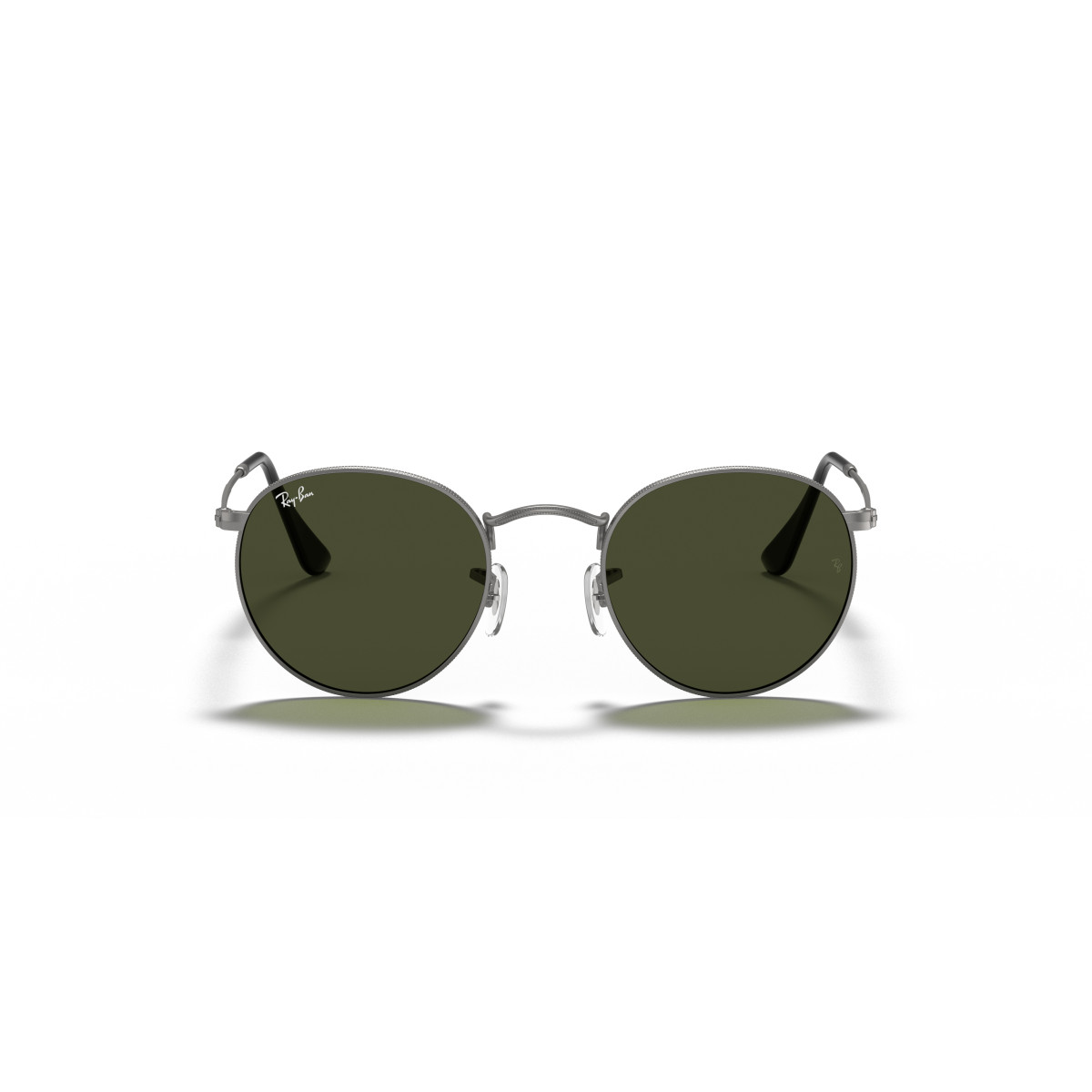 Ray-Ban Round Metal Small akiniai | Gunmetal - G-15 Green