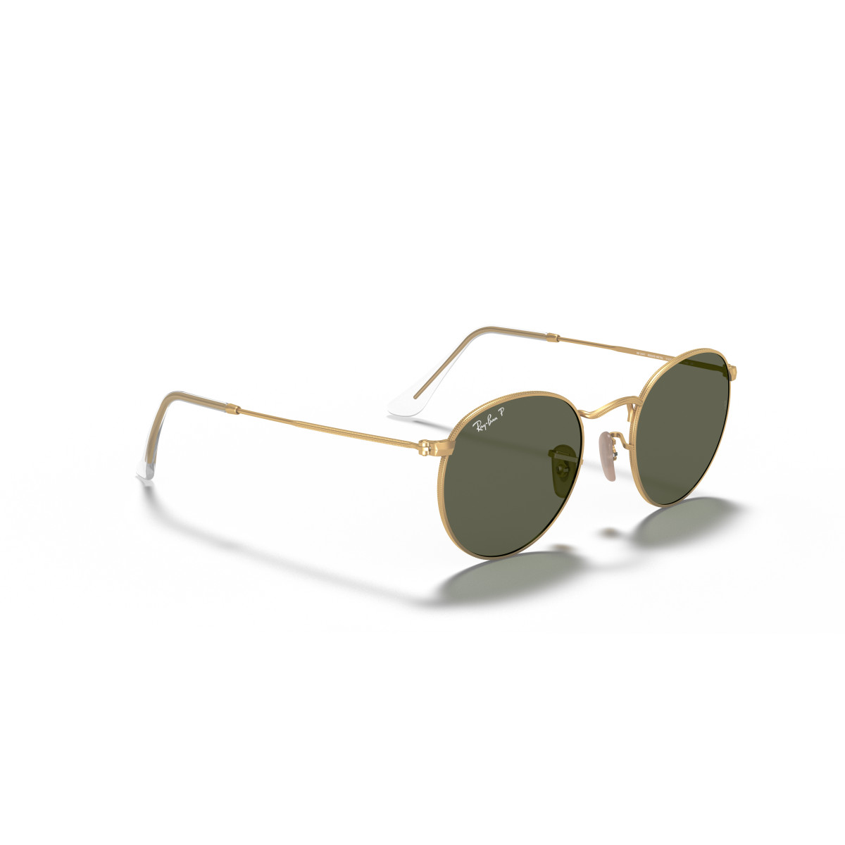Ray-Ban Round Metal Small akiniai | Polarized | Gold - G-15 Green