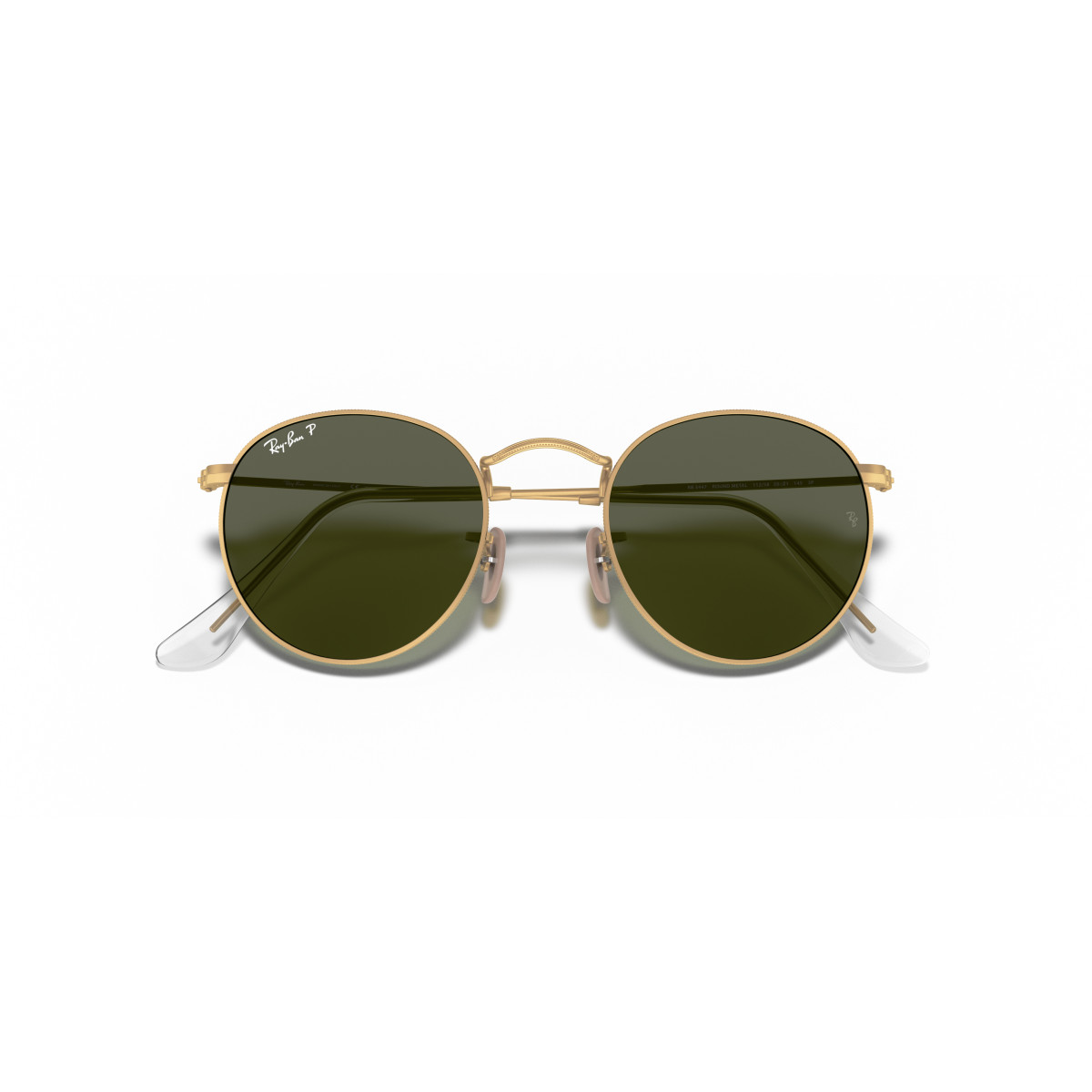 Ray-Ban Round Metal Small akiniai | Polarized | Gold - G-15 Green