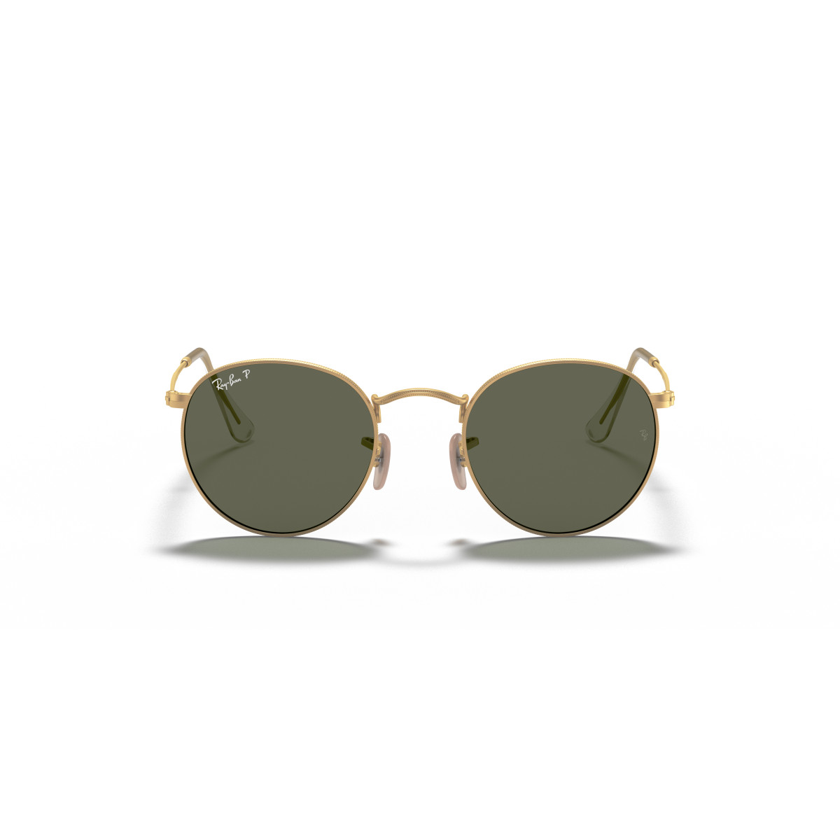 Ray-Ban Round Metal Small akiniai | Polarized | Gold - G-15 Green