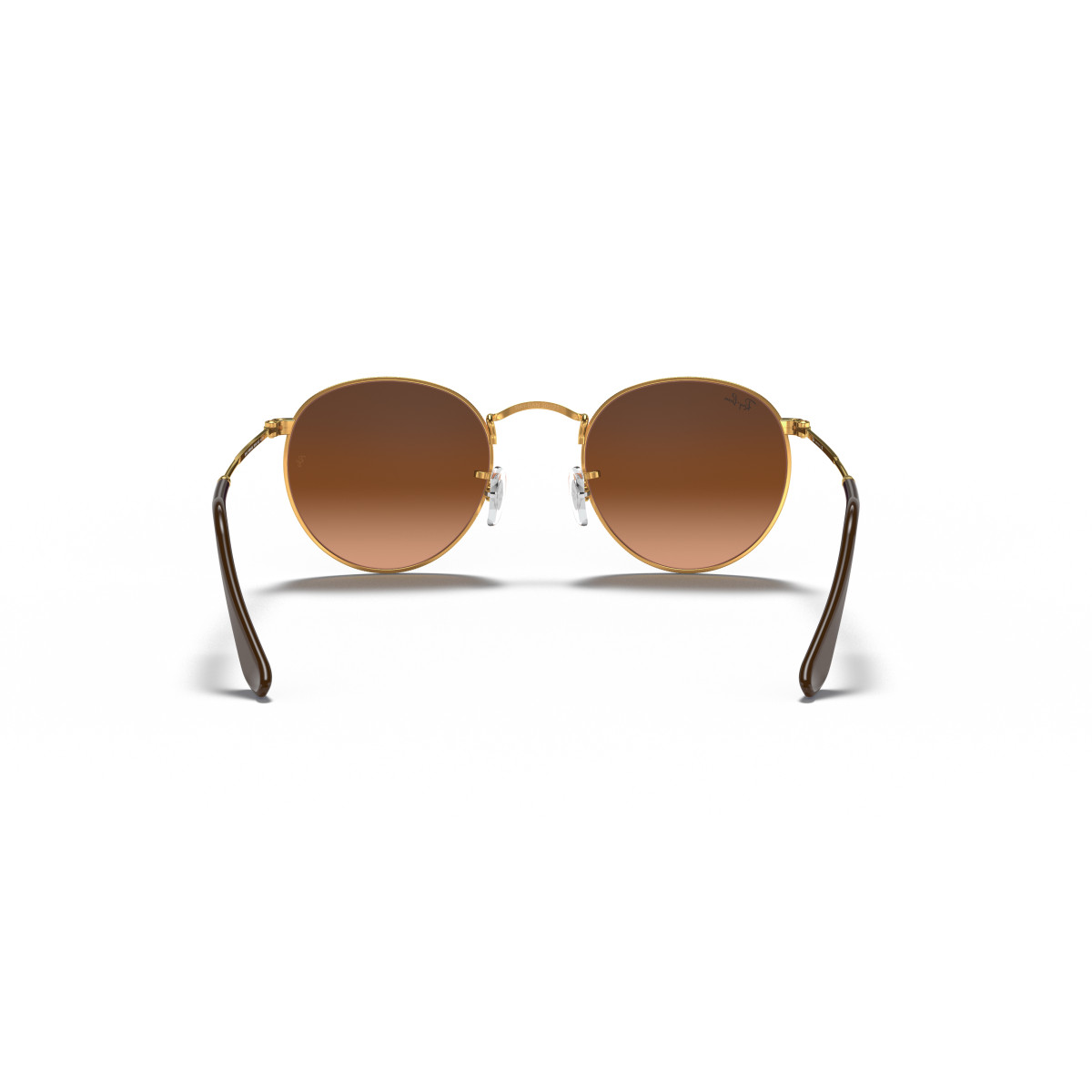 Ray-Ban Round Metal Small akiniai | Light Bronze - Pink Brown Gradient