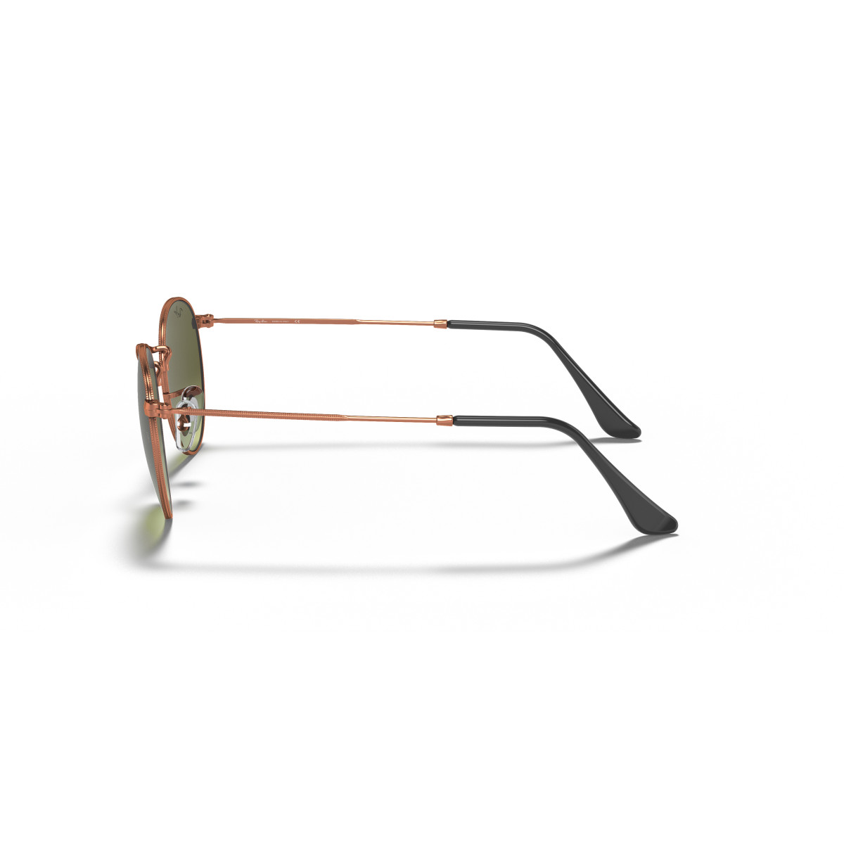 Ray-Ban Round Metal Small akiniai | Bronze Copper - Green Gradient