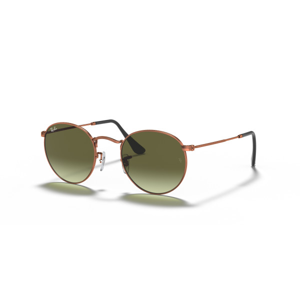 Ray-Ban Round Metal Small akiniai | Bronze Copper - Green Gradient Ray-Ban Round Metal Small akiniai | Bronze Copper - Green Gradient