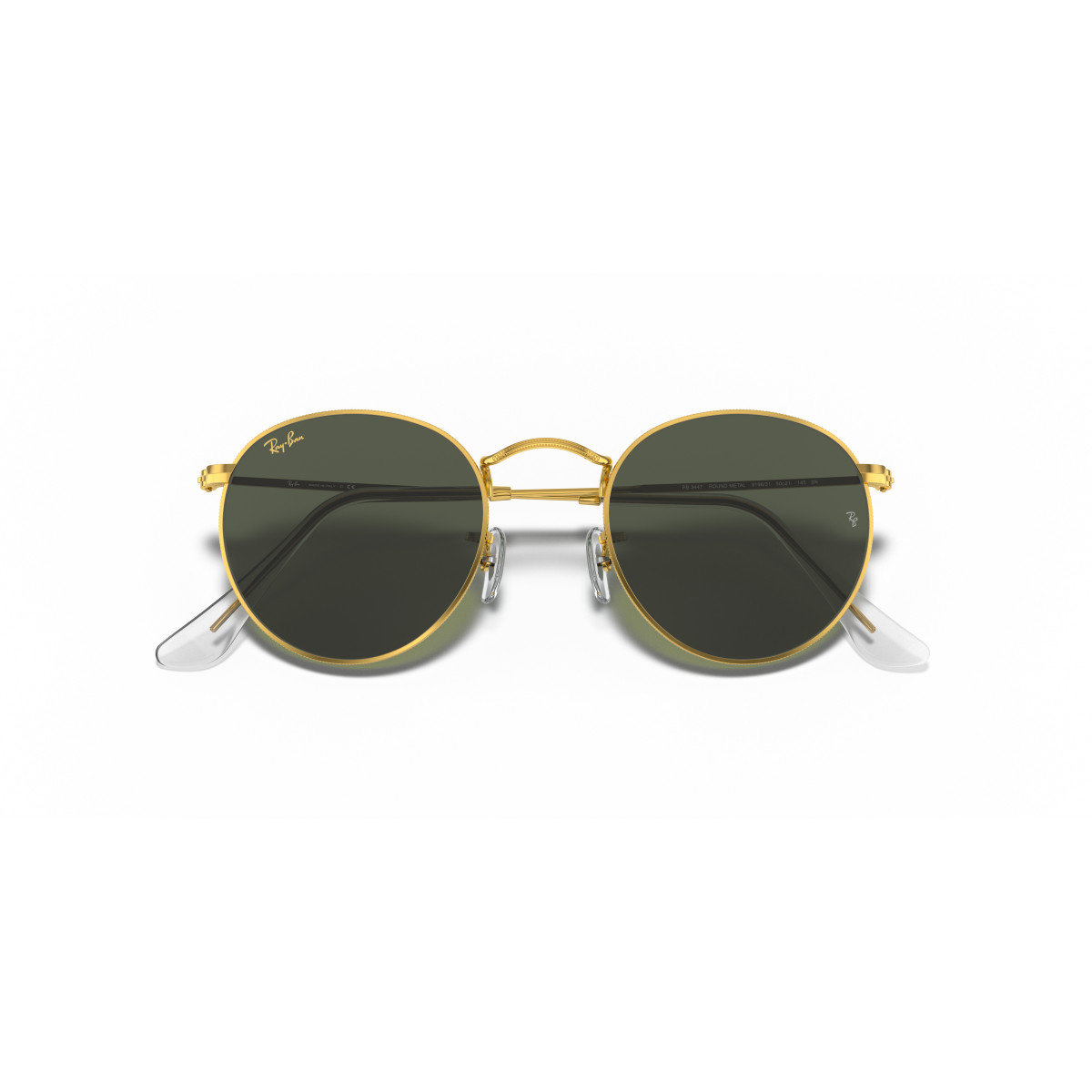 Ray-Ban Round Metal Small akiniai | Gold - G-15 Green