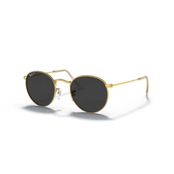 Ray-Ban Round Metal Small akiniai | Polarised | Gold - Black Ray-Ban Round Metal Small akiniai | Polarised | Gold - Black