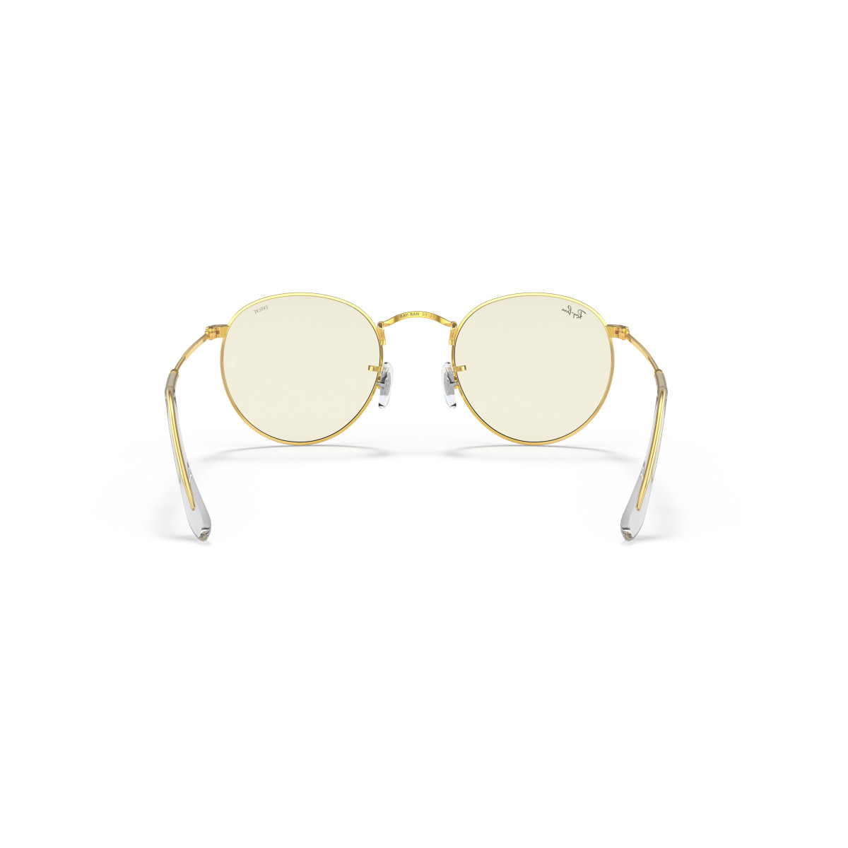 Ray-Ban Round Metal Small akiniai | Photochromic | Gold - Clear