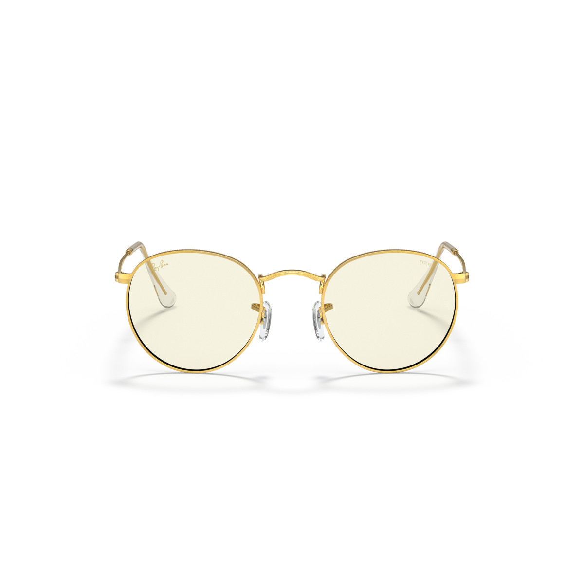 Ray-Ban Round Metal Small akiniai | Photochromic | Gold - Clear
