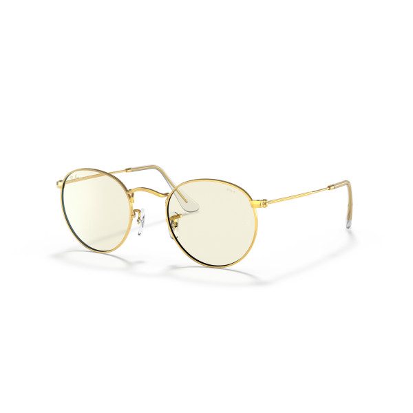 Ray-Ban Round Metal Small akiniai | Photochromic | Gold - Clear Ray-Ban Round Metal Small akiniai | Photochromic | Gold - Clear
