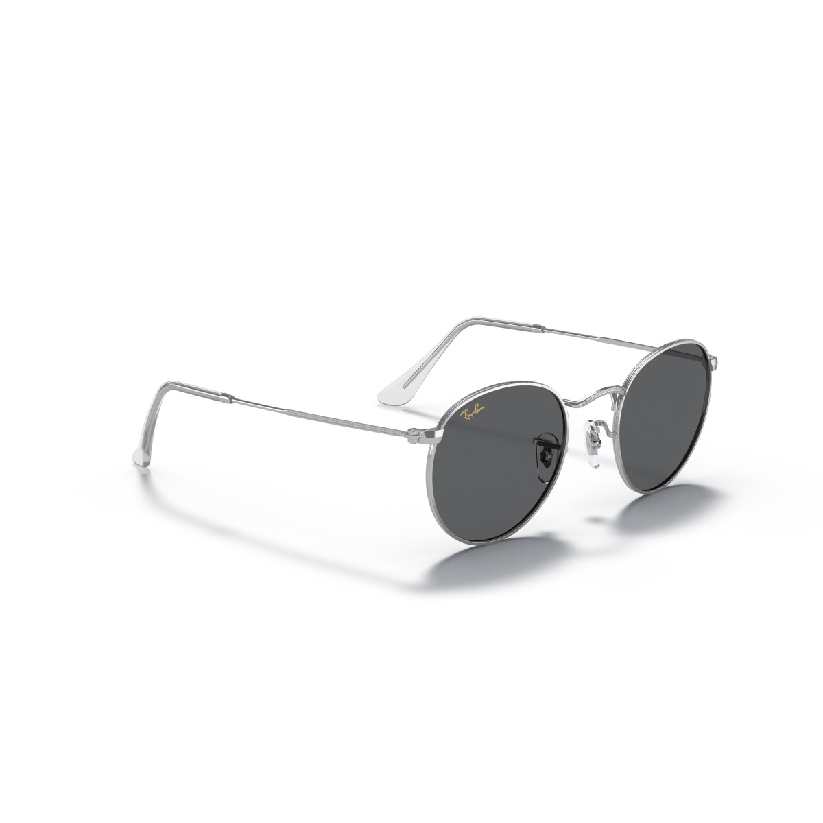 Ray-Ban Round Metal Small Sunglasses | Silver - Dark Grey