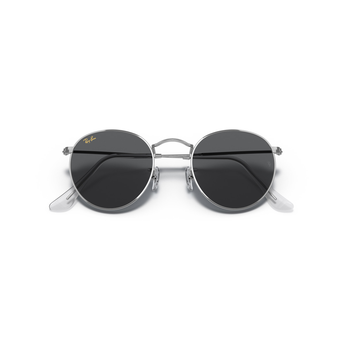 Ray-Ban Round Metal Small Sunglasses | Silver - Dark Grey