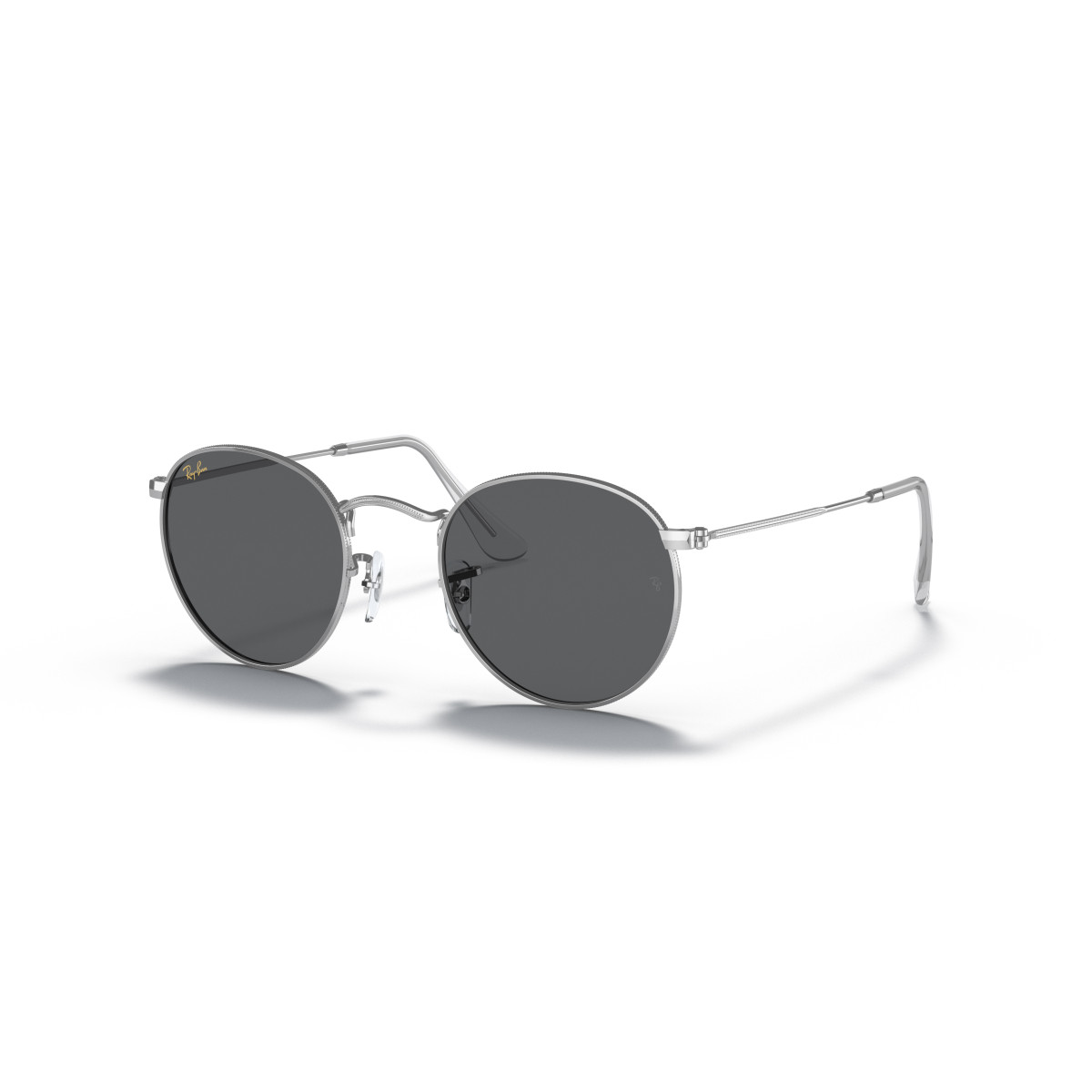 Ray-Ban Round Metal Small Sunglasses | Silver - Dark Grey