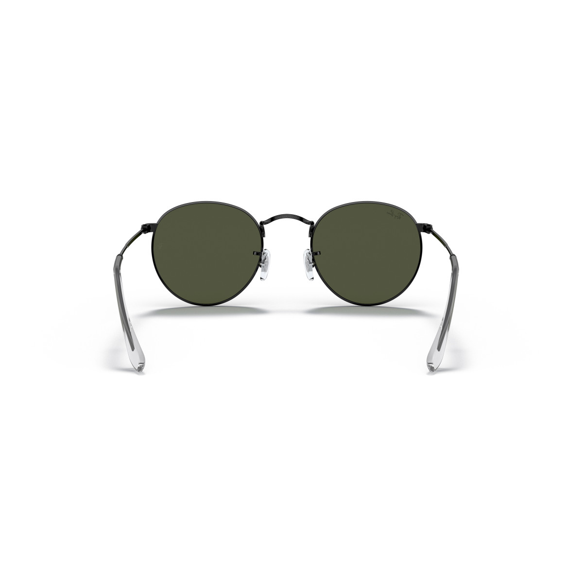 Ray-Ban Round Metal Small akiniai | Black - G-15 Green