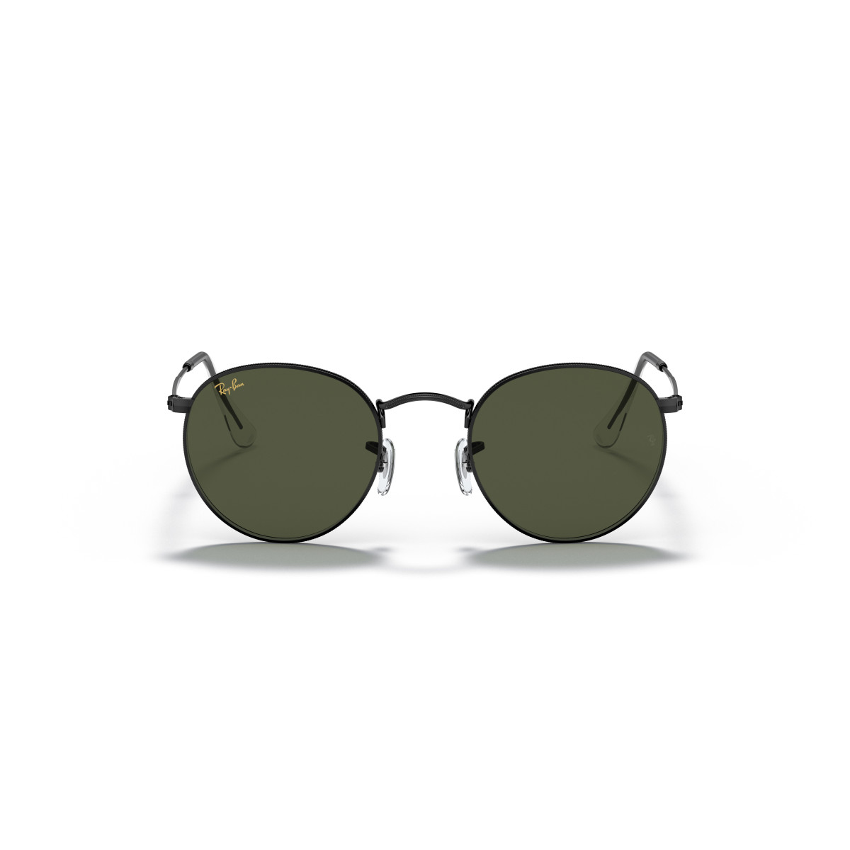 Ray-Ban Round Metal Small akiniai | Black - G-15 Green