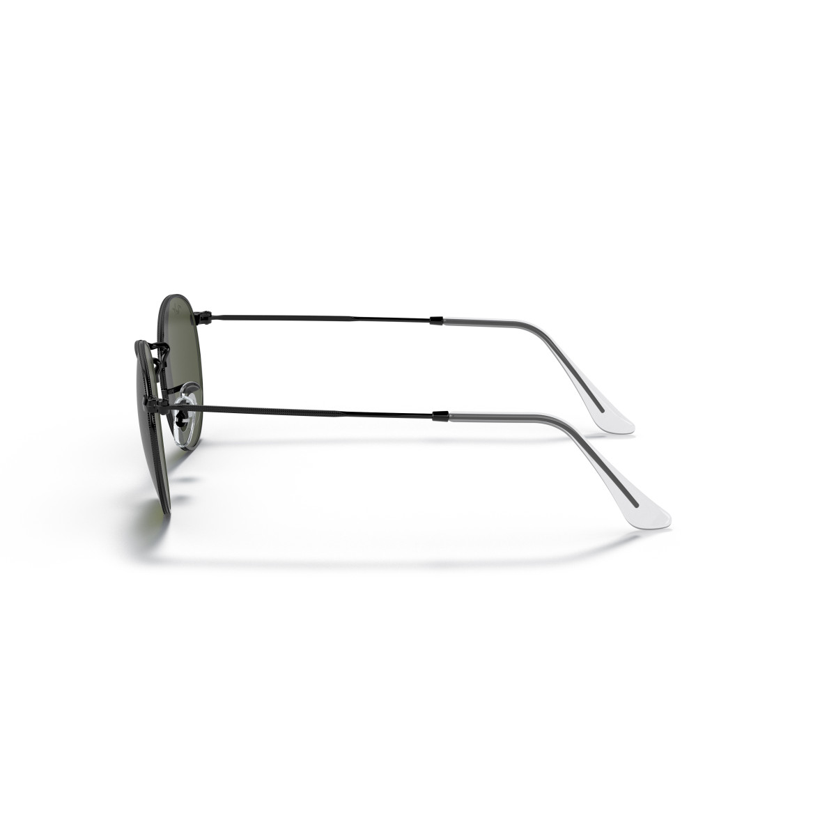 Ray-Ban Round Metal Small akiniai | Black - G-15 Green