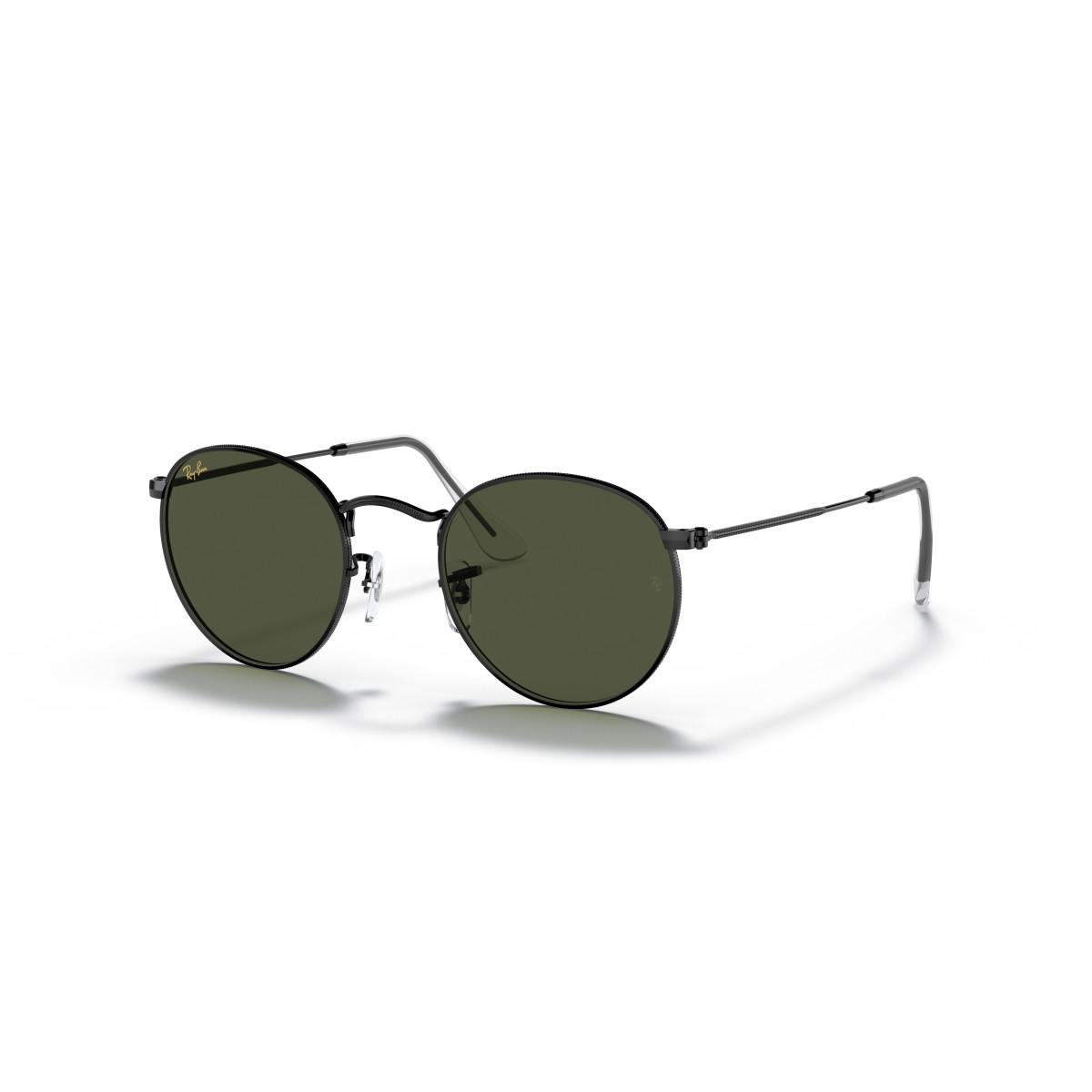 Ray-Ban Round Metal Small akiniai | Black - G-15 Green