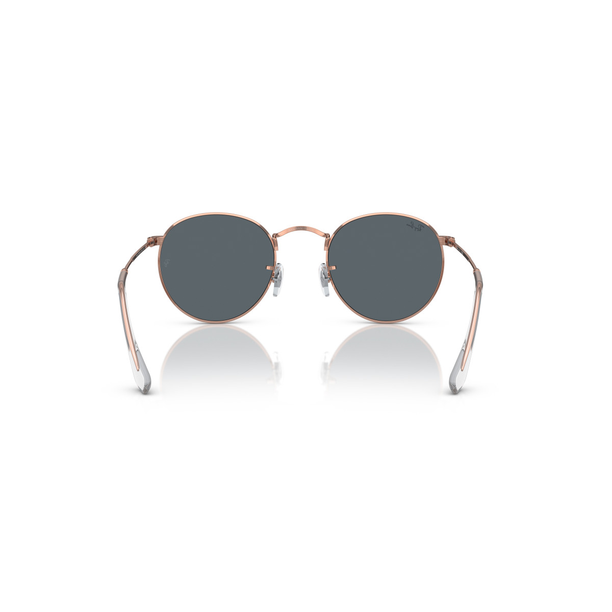 Ray-Ban Round Metal Small Sunglasses | Rose Gold - Blue