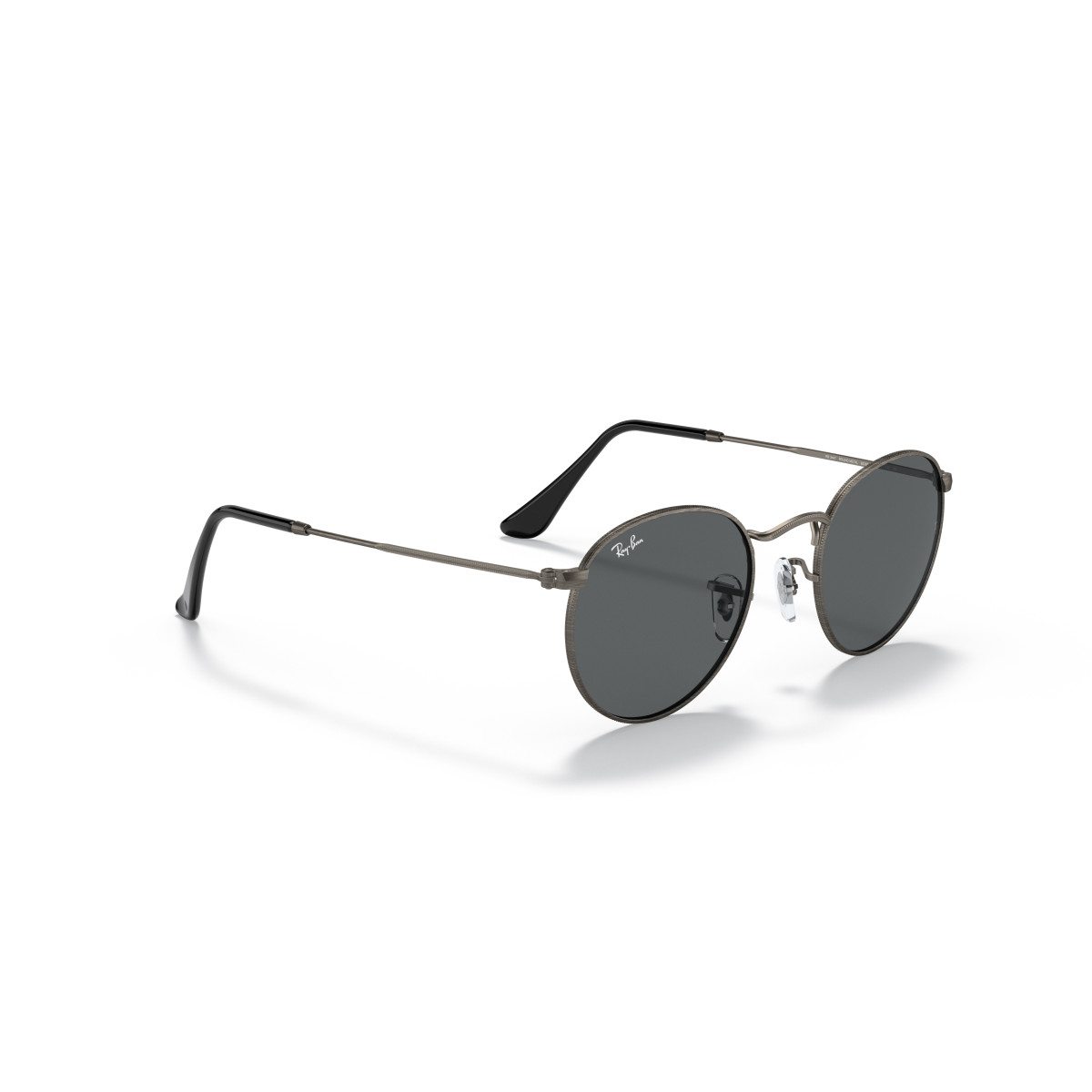 Ray-Ban Round Metal Small akiniai | Gunmetal - Dark Grey