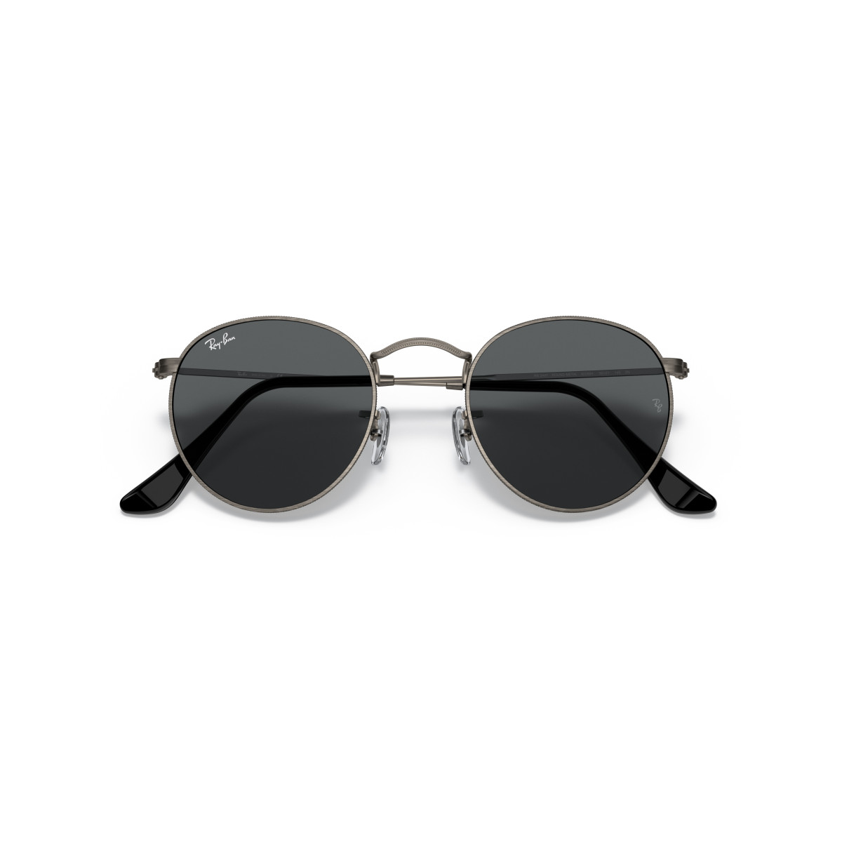 Ray-Ban Round Metal Small akiniai | Gunmetal - Dark Grey